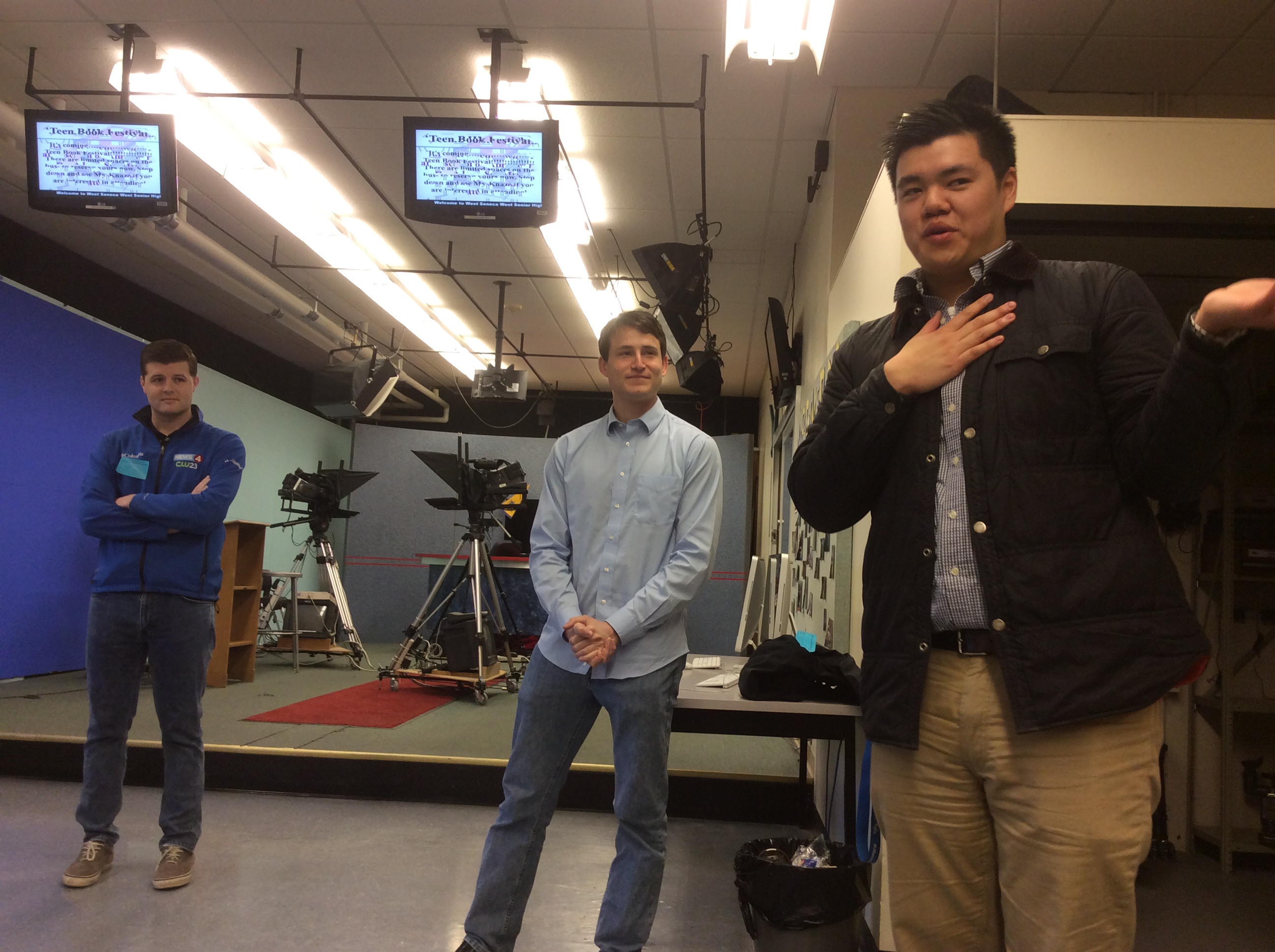 Buffalo broadcasters visit local high school