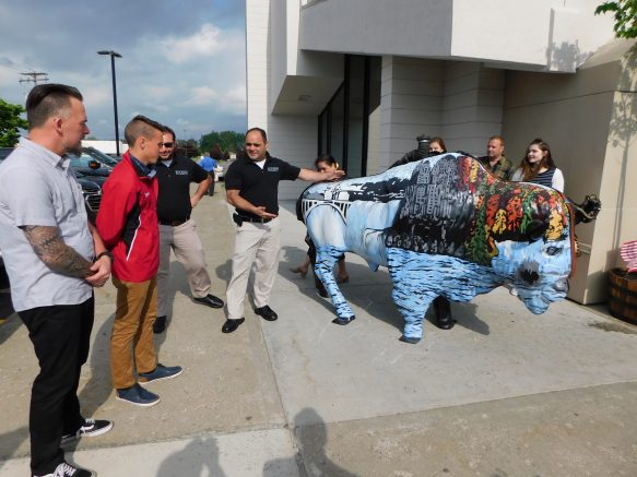 West Seneca students unveil art project at local restaurant