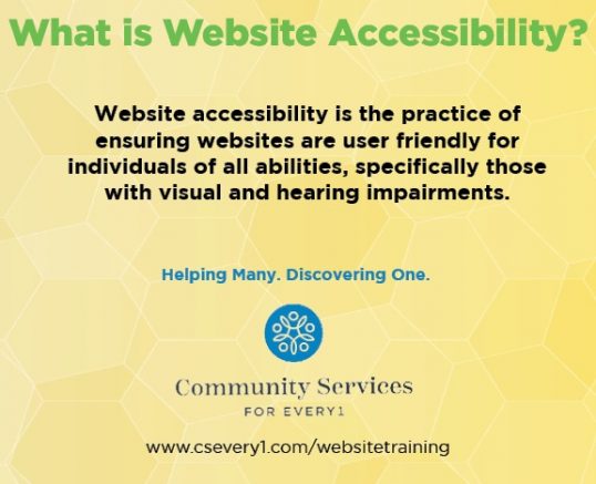 Free seminar to cover website accessibility for individuals with disabilities