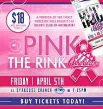 Amerks to partner with Gilda’s Club for ‘Pink the Rink’ Night