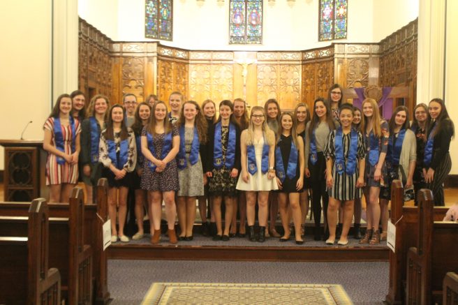 McAuley NHS Chapter inducts 25 new members