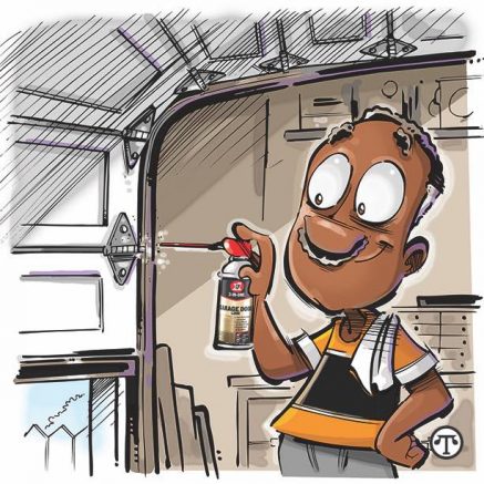 Regular lubrication will keep your garage door quiet and functioning smoothly.
