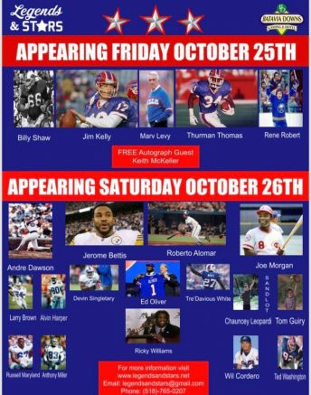 Incredible lineup of athletes to appear at Legends & Stars event in Batavia