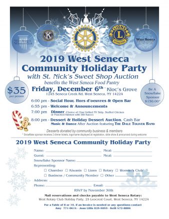 West Seneca Community Holiday Party to feature dessert auction