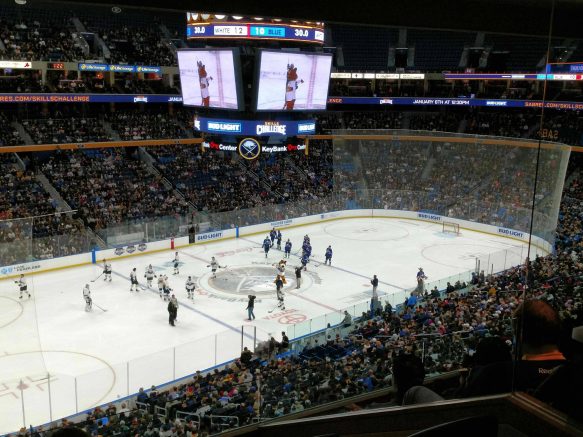 One lucky winner will receive four 100-level tickets to the Buffalo Sabres-Florida Panthers game at 7 p.m. Saturday, Jan. 4, 2020, at KeyBank Center in downtown Buffalo, plus $100 to spend at the arena!