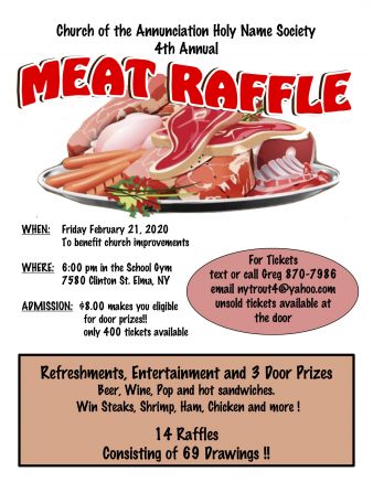 Annunciation Holy Name to host annual meat raffle