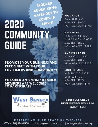 Chamber of Commerce offers reduced Community Guide pricing to assist businesses