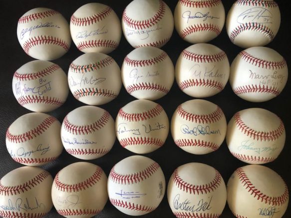 One hundred autographed, authenticated baseballs of Baseball Hall of Famers, current and former stars, Buffalo Bills players, celebrities and more will be available.