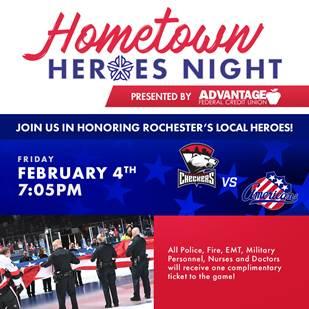 Amerks to honor first responders, medical technicians and military members during game