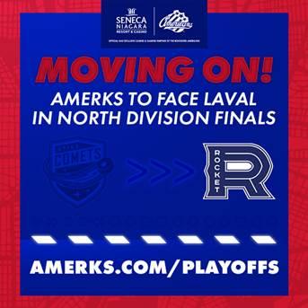 Amerks advance to meet Laval in North Division Finals