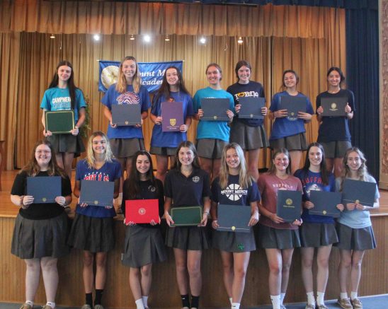 Mount Mercy juniors honored with college scholarships and awards