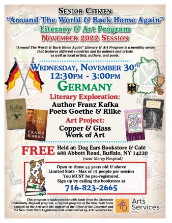 Dog Ears Bookstore’s free literary and art program to highlight Germany