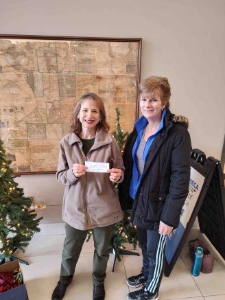 A check for $500 was recently presented to representatives of the West Seneca Community Food Pantry to kick off the January food drive.