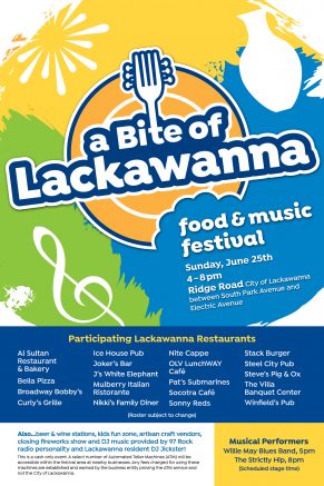 Lackawanna to host Outdoor Food & Music Festival on June 25