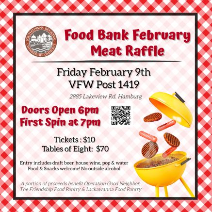The Southtowns Regional Chamber of Commerce will host their second annual Food Bank February Meat Raffle.