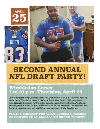 Join the West Seneca Chamber of Commerce for the first round of the 2024 NFL Draft!
