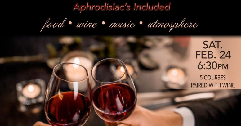 Dinner will feature a five-course, wine-paired meal, music and more!