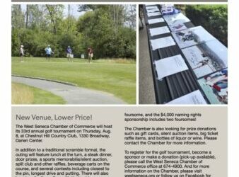 West Seneca Chamber Golf Tournament announces new venue, lower cost