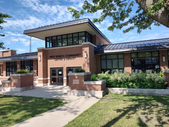 The West Seneca Community Center & Library is located at 1300 Union Road.