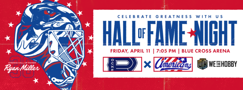 Former goaltender and two-time AHL All-Star Ryan Miller to be inducted into prestigious club.